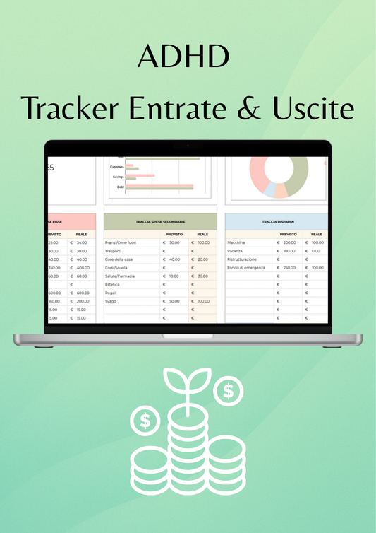 ADHD Tracker Entrate & Uscite ( gestione denaro )